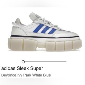 Adidas Ivy Park Sleek Super White and Blue Shoes